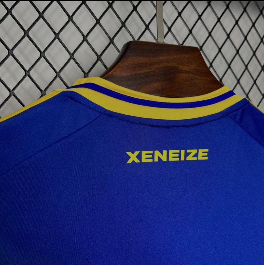 Vue Haut Col Arrière Maillot Boca Junior Saison 2024-2025